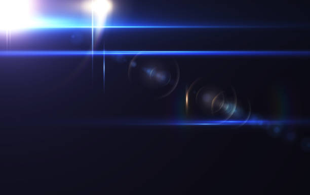istock Abstract digital lens flare background, Flare Light , light leaks, overlays. 840369884
