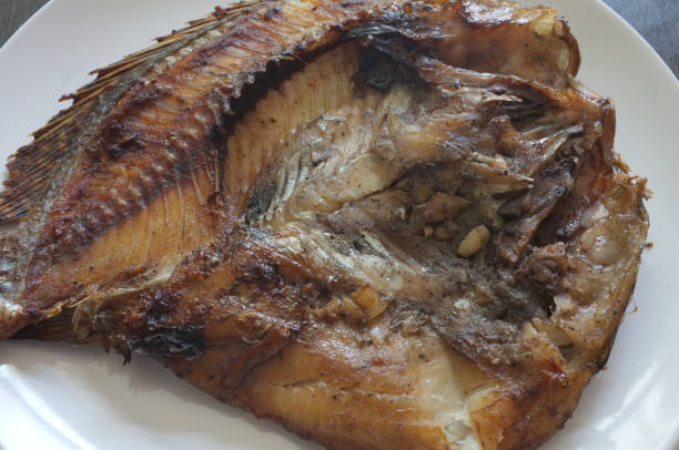 istock Thai traditional cuisine , Stove Grill  fish thai style 840370072