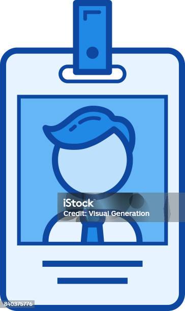 Identification Card Line Icon Stock Illustration - Download Image Now - Accessibility, Greeting Card, Playing Card