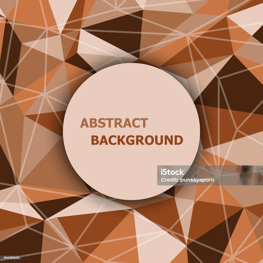 Brown Color Triangle Brown Polygon Abstract Triangle Background Stock Illustration ...