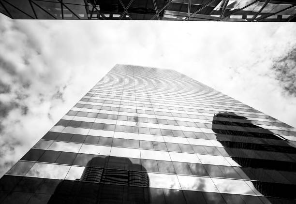 istock Modern office building detail, glass surface 840391596
