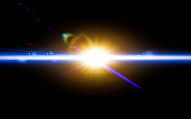 istock Abstract digital lens flare background, Flare Light , light leaks, overlays. 840391754