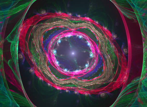 istock Bright fractal with the cosmic pattern of the universe. 840403822