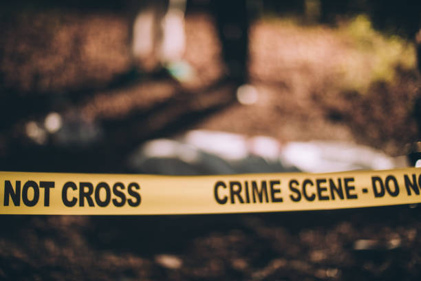 istock Do not cross, crime scene 840407548