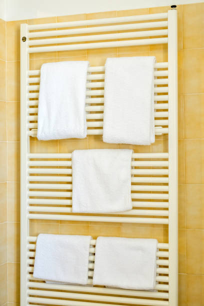 istock towels set with wicker basket 840412188