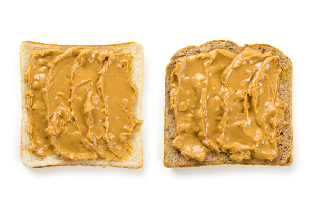 istock Slices of bread with peanut butter 840419026