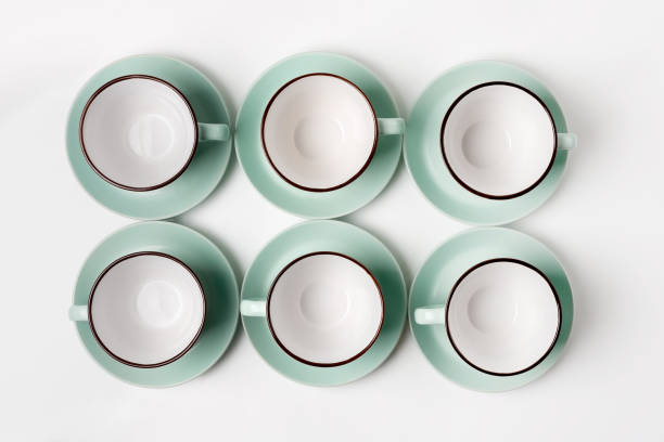 istock Clean dishes, coffee or tea cups set 840424816