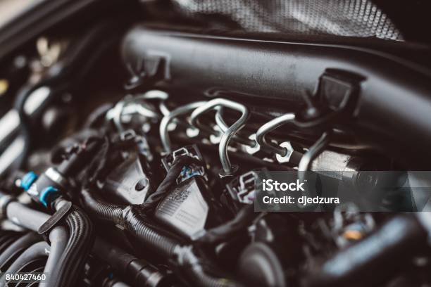 Modern Turbocharged Diesel Engine Stock Photo - Download Image Now - Engine, Diesel Fuel, Car