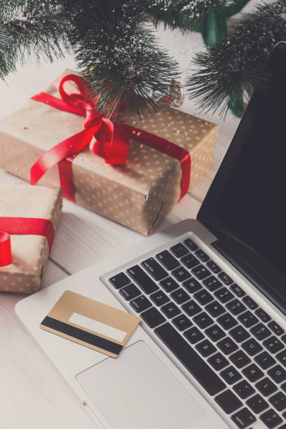 istock Shopping online with a credit card close up 840432920