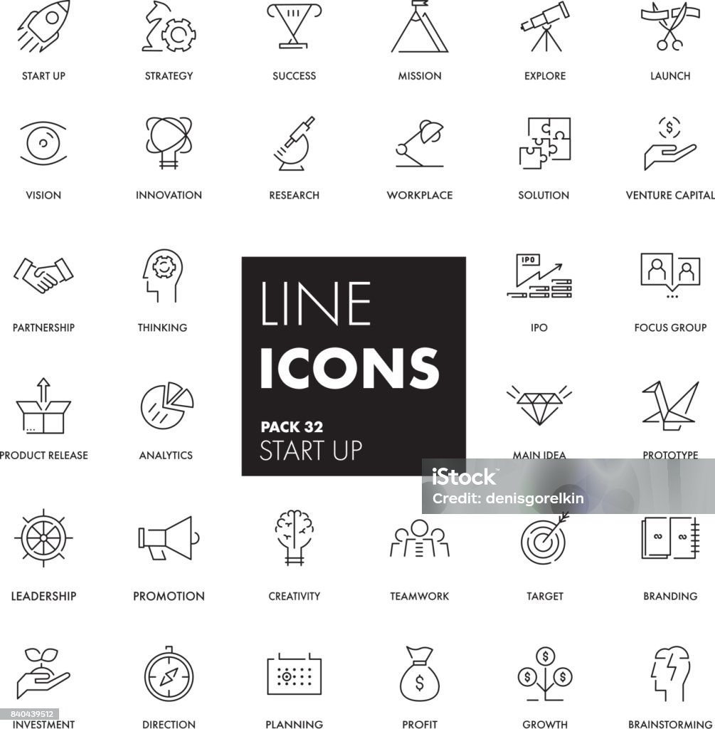 Line icons set. Start Up Line icons set. Start Up pack. Vector illustration. Surveillance stock vector
