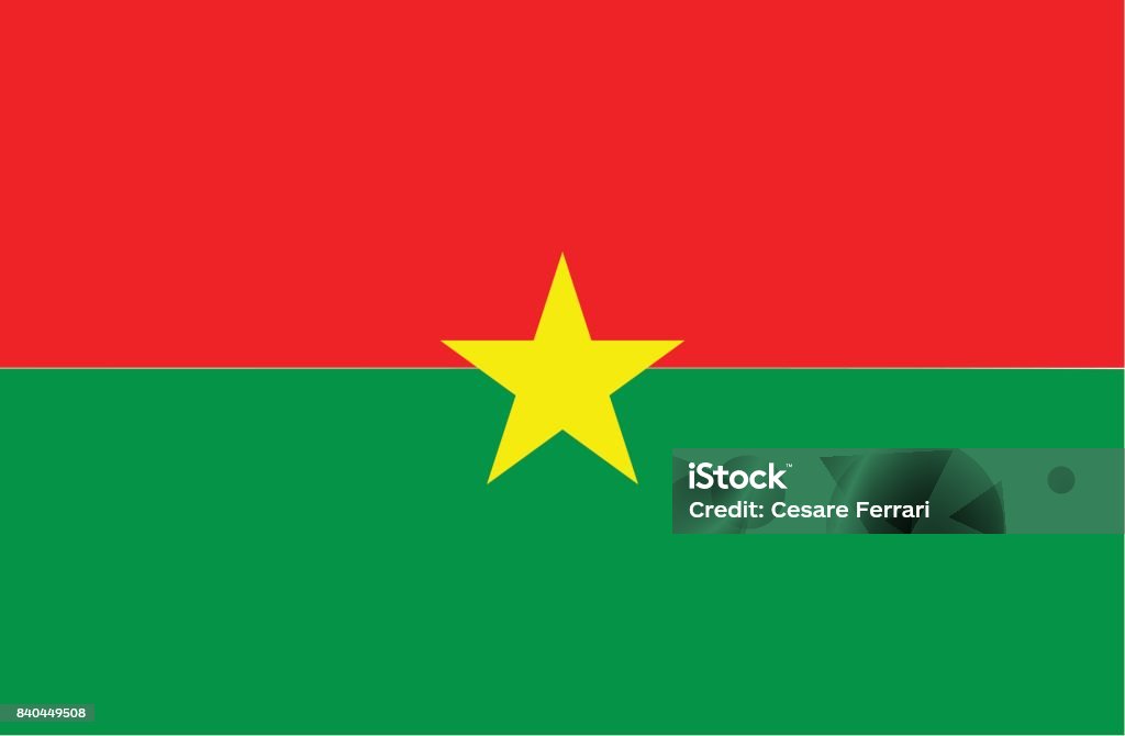 Flagge von Burkina Faso - Lizenzfrei Burkina Faso Vektorgrafik