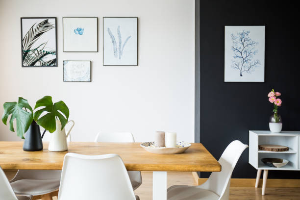 istock Dining room with plant decoration 840451784