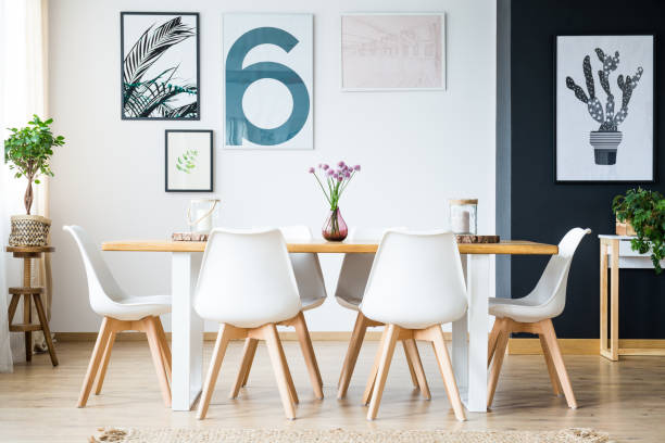 istock Dining room with plant decoration 840451836