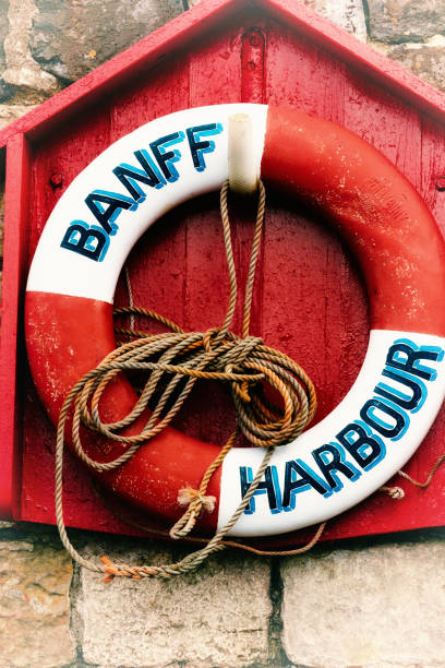 istock Red Lifebelt, Banff, Aberdeenshire, Scotland 840459314
