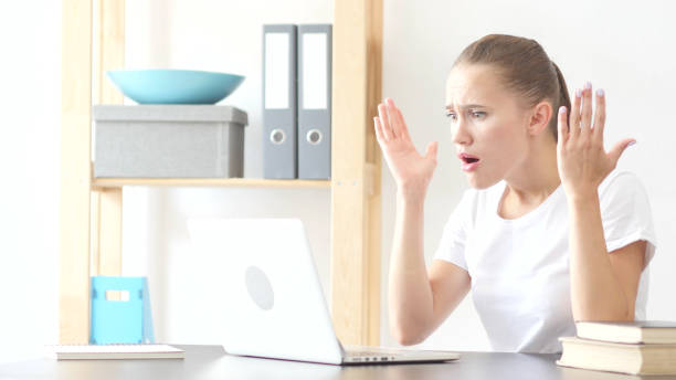 istock Angry Young Woman at Work in Office, Irritating 840461516
