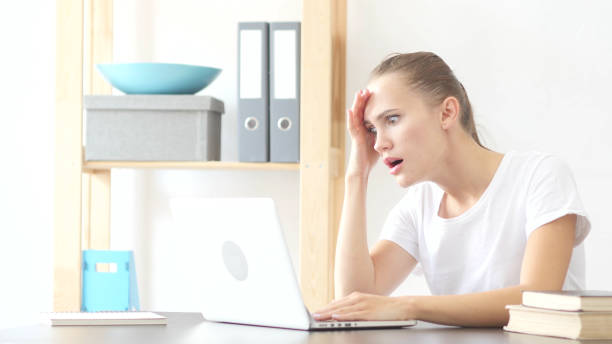 istock Upset Young Woman at Work in Office, Irritating 840461518
