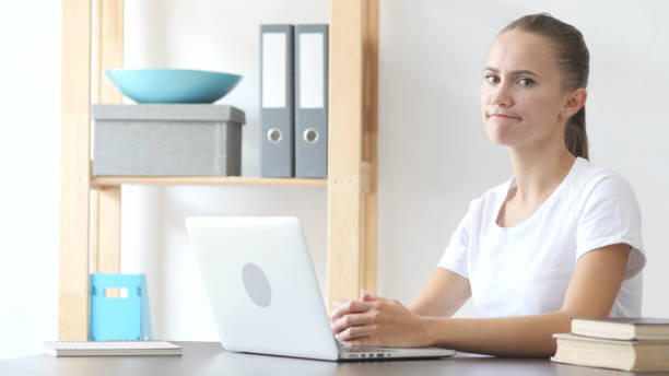 istock Shaking Head to Deny, Rejecting at Work in Office 840461610