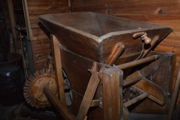 istock An old wooden agriculture machine 840462076