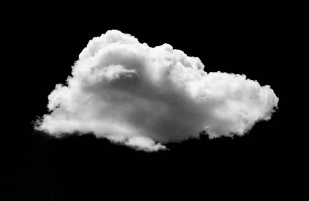 검은 하늘에 흰 구름 - black and white landscape image horizontal 뉴스 사진 이미지