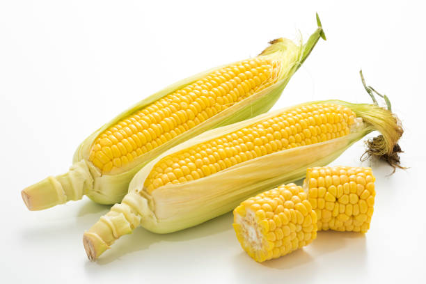 frischer mais - corn tassel stock-fotos und bilder