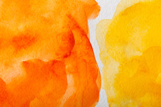 istock Abstract watercolor spot painted texture background 840471556