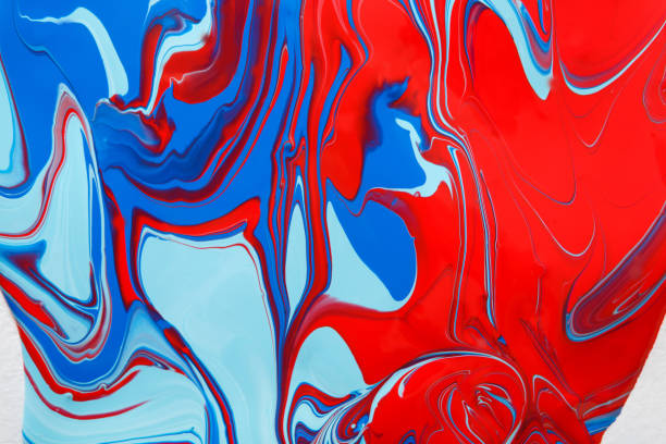 istock Liquid marbling acrylic paint background. Fluid painting abstract texture 840472690