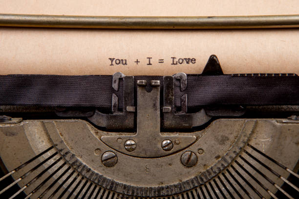 istock typed words on a Vintage Typewriter 840473124