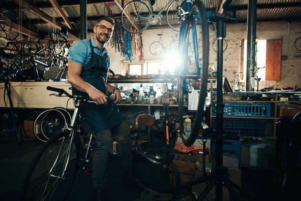 istock Allow me to take care of all your bicycle needs 840485754