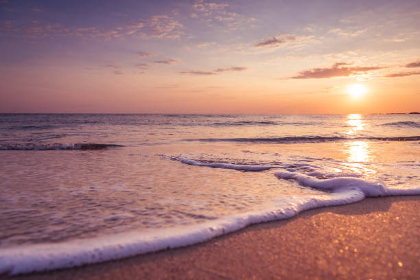 istock Beautiful tropical sunrise on the beach 840489348