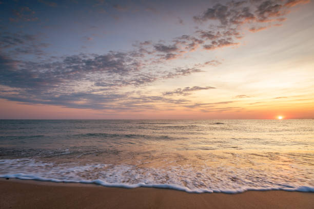 istock Beautiful tropical sunrise on the beach 840496796