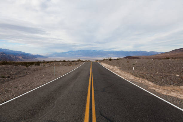 istock Long straight road through Death Valley, Nevada 840509646