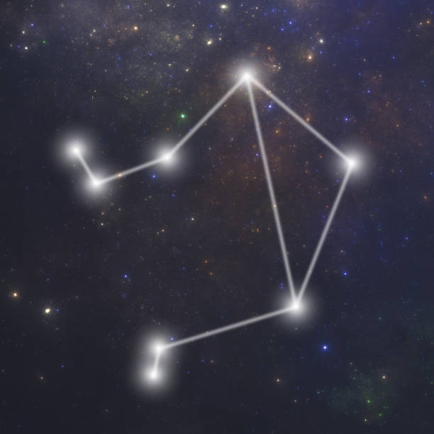 istock Libra. zodiac sign constellation serie 840509710