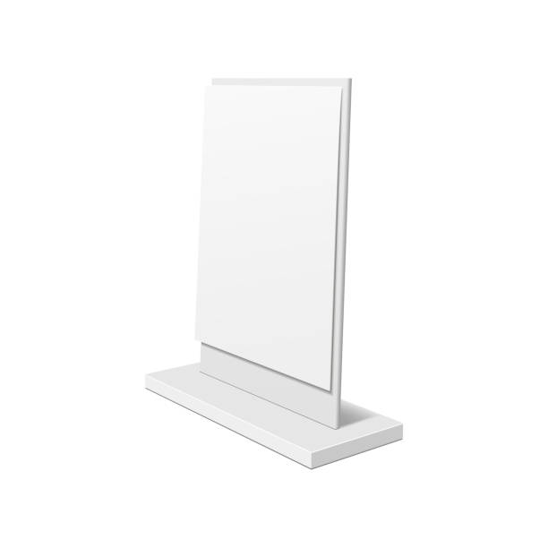 istock Outdoor advertising stand banner. Illustration isolated on white background 840514740