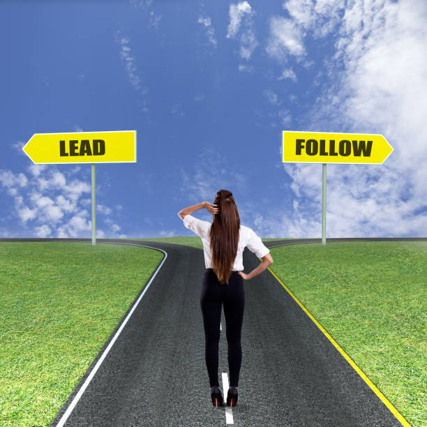istock Businesswoman thinking about lead or follow 840518802