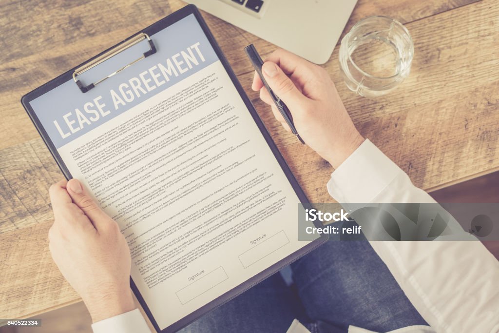 LEASE AGREEMENT CONCEPT Lease Agreement Stock Photo