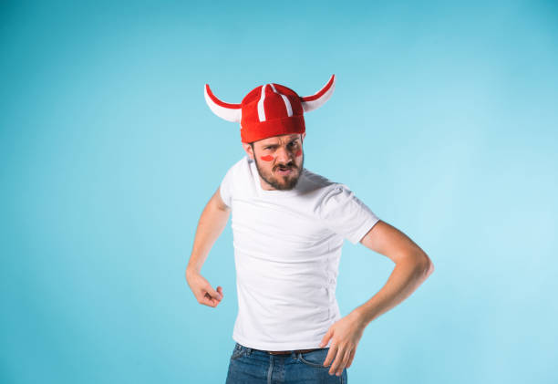 istock The football fan over blue 840522630