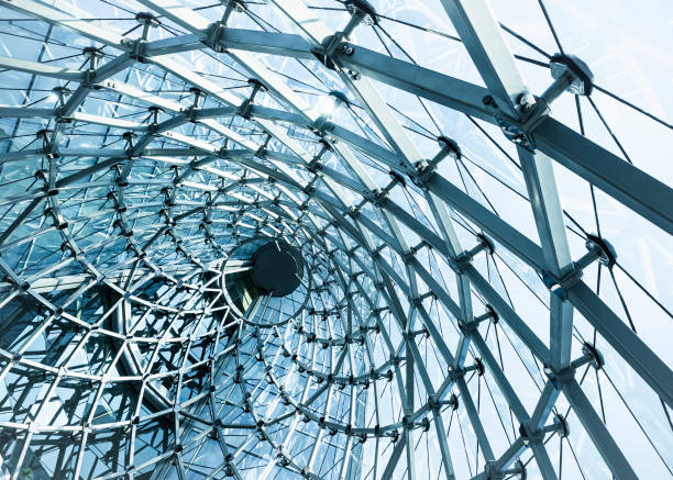 istock Architecture curve Modern building Glass metal structure 840533582