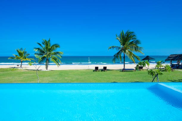 istock swimming pool in hotel Thailand 840535472