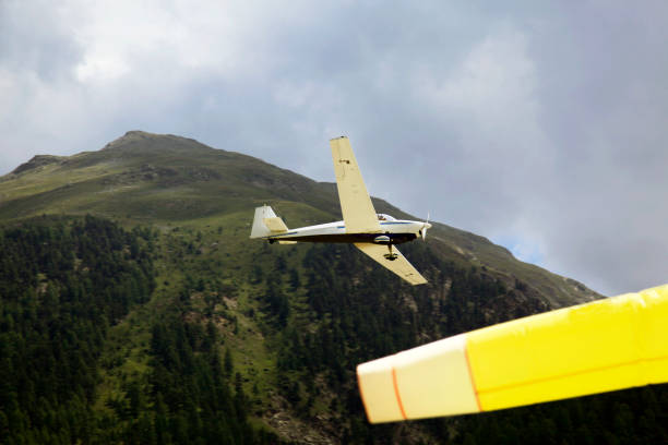 istock A plane is flying in the alps 840547136