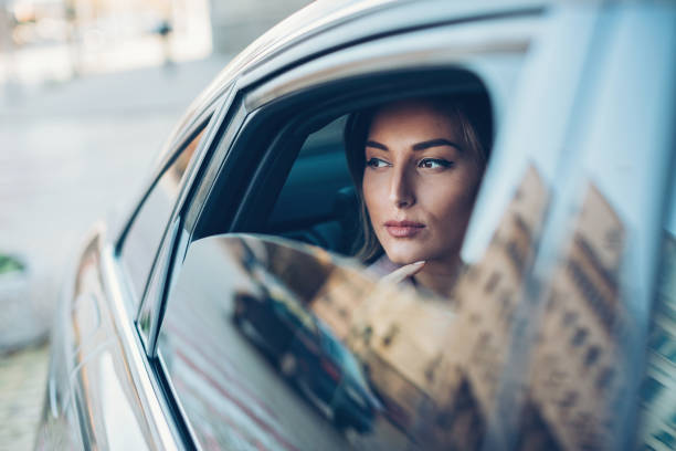 istock Woman in a car 840556660