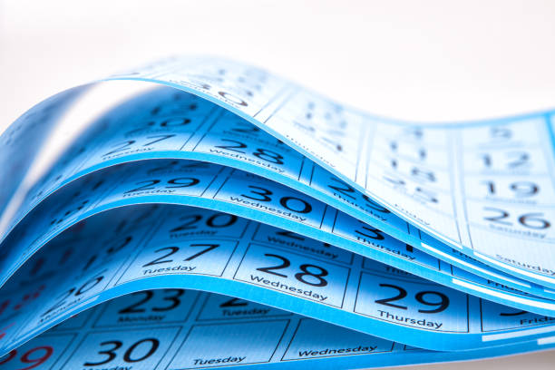 Calendar Daily plans with calendar flip calendar stock pictures, royalty-free photos & images
