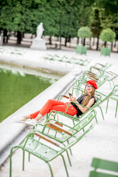 istock Woman at the park in Paris 840579132