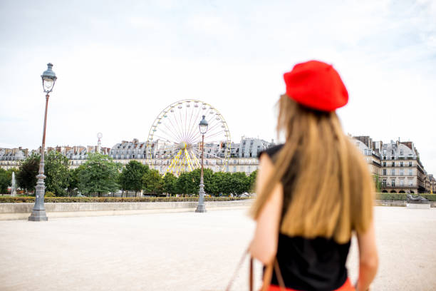 istock Woman walking in Paris 840582604