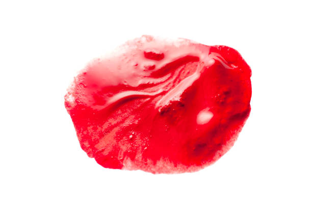 istock Isolated blot of red paint. 840593252