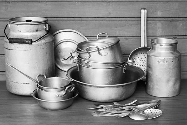 istock Vintage aluminum dish 840602362