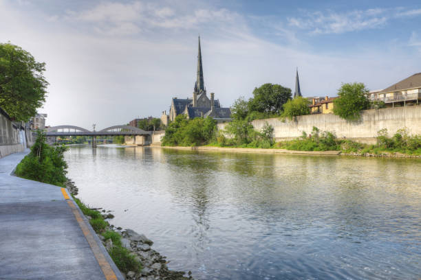 istock Quiet morning by the Grand River in Cambridge, Canada 840611508