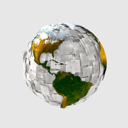 3D rendering of earth