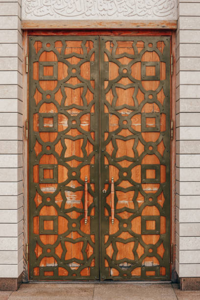 istock Door Decorated with Ornament. 840617496