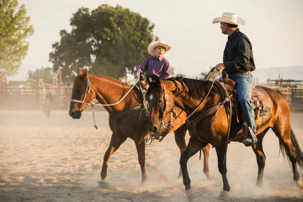 istock Father and Son Cowboys 840618000