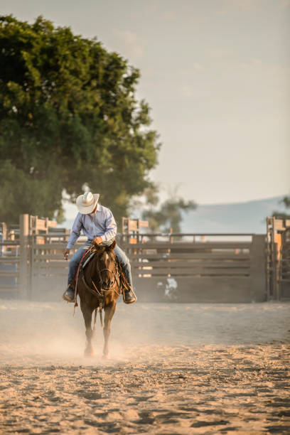 istock Cowboy in a Rodeo Arena 840618076